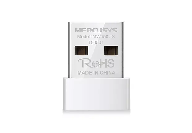 ADAPTADOR INALABRICO USB N150, MODELO: MW150US, SKU: NZ0023, MARCA: MERCUSYS