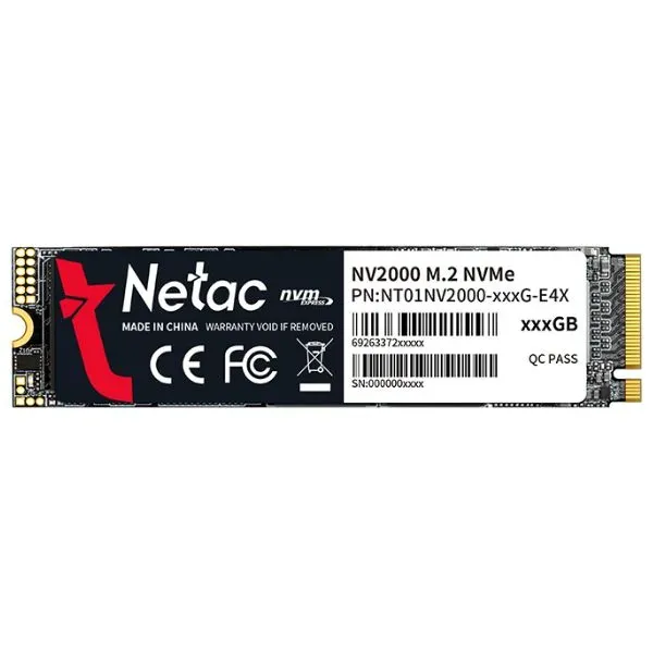 SSD NVMe M.2 256GB, MODELO: NT01NV2000-256-E4X, SKU: GN0004, MARCA: NETAC