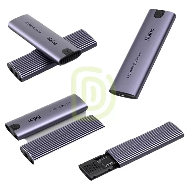 CASE EXTERNO USB 3.1 GEN 2 TIPO-C M.2, MODELO: NT07WH51-32CA, SKU: GN0021, MARCA: NETAC