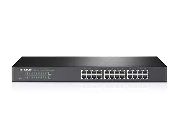 SWITCH 24 PUERTOS 10/100MBPS *RACKEABLE, MODELO: TL-SF1024, SKU: PF0139, MARCA: TP-LINK